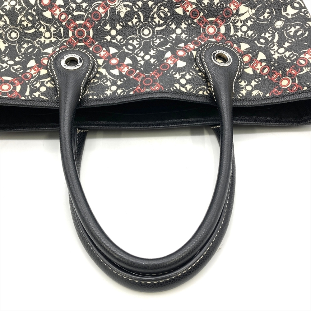 CHANEL Black Leather Tote Bag - Picture 5 of 12